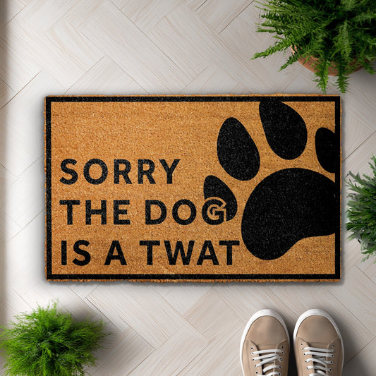 Twat Dog Doormat: Funny, Rude Home Decor for Dog Lovers