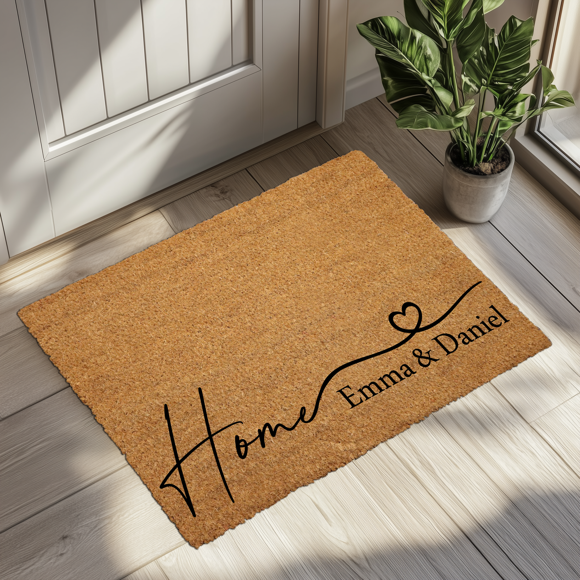 Personalize Home Entrance with Coco Fiber Doormat, Porch Decor Essential