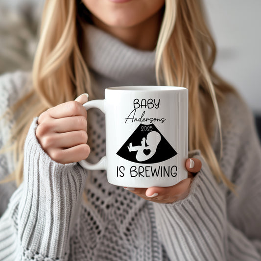 Ultrasound Design Cup, Personalized Baby Shower Gift for Expecting Mom