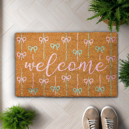 Coquette Bow Doormat: Charming Rug for Sweet Housewarming