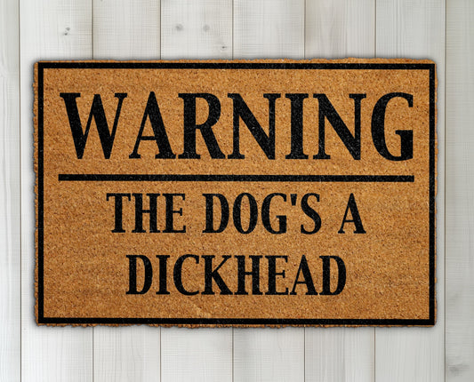 Naughty Dog Lover, Welcome Home with Humorous Doormat