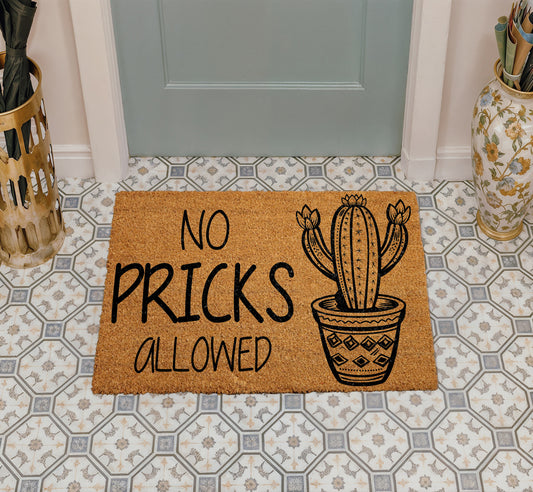 Welcome Guests with our Funny Cactus Doormat, Perfect Housewarming Gift!