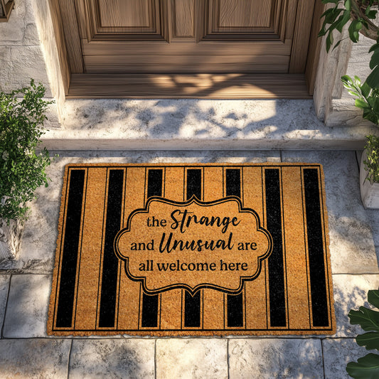Funny, Gothic Welcome Mat for Spooky Halloween Home Décor