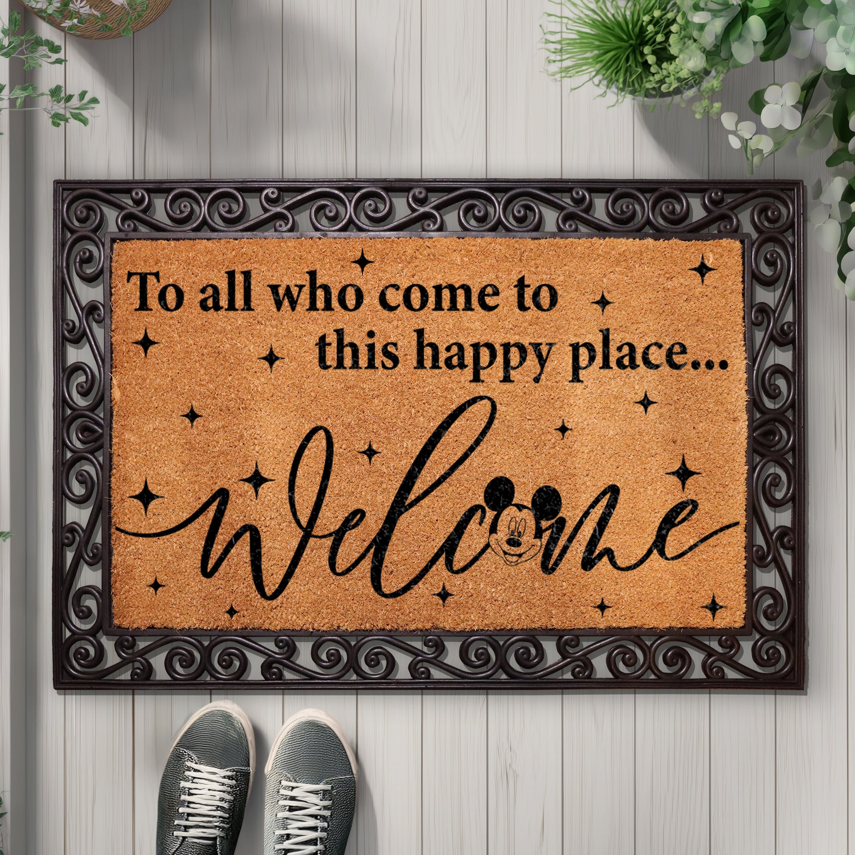 Mickey Welcome Doormat - Disney Magic for WDW Lovers