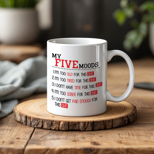 Sarcastic quotes, whimsical, profanity pottery mug for daily office use.