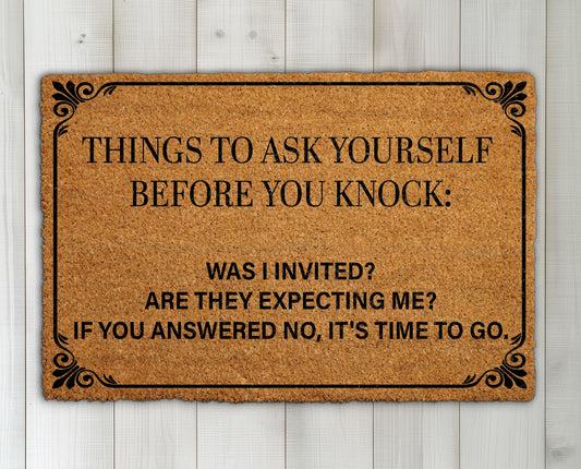 Quirky Housewarming Mat: For the Sarcastic, Anti-Social Homeowner