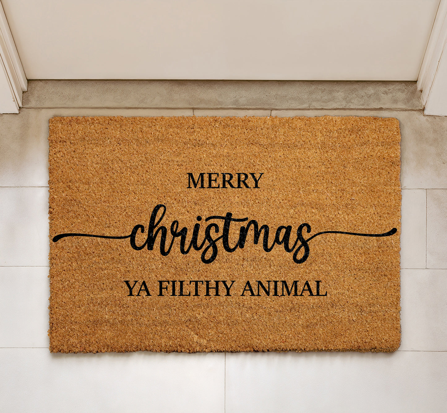 Funny Movie Quote Welcome Mat for Holiday Movie Lovers