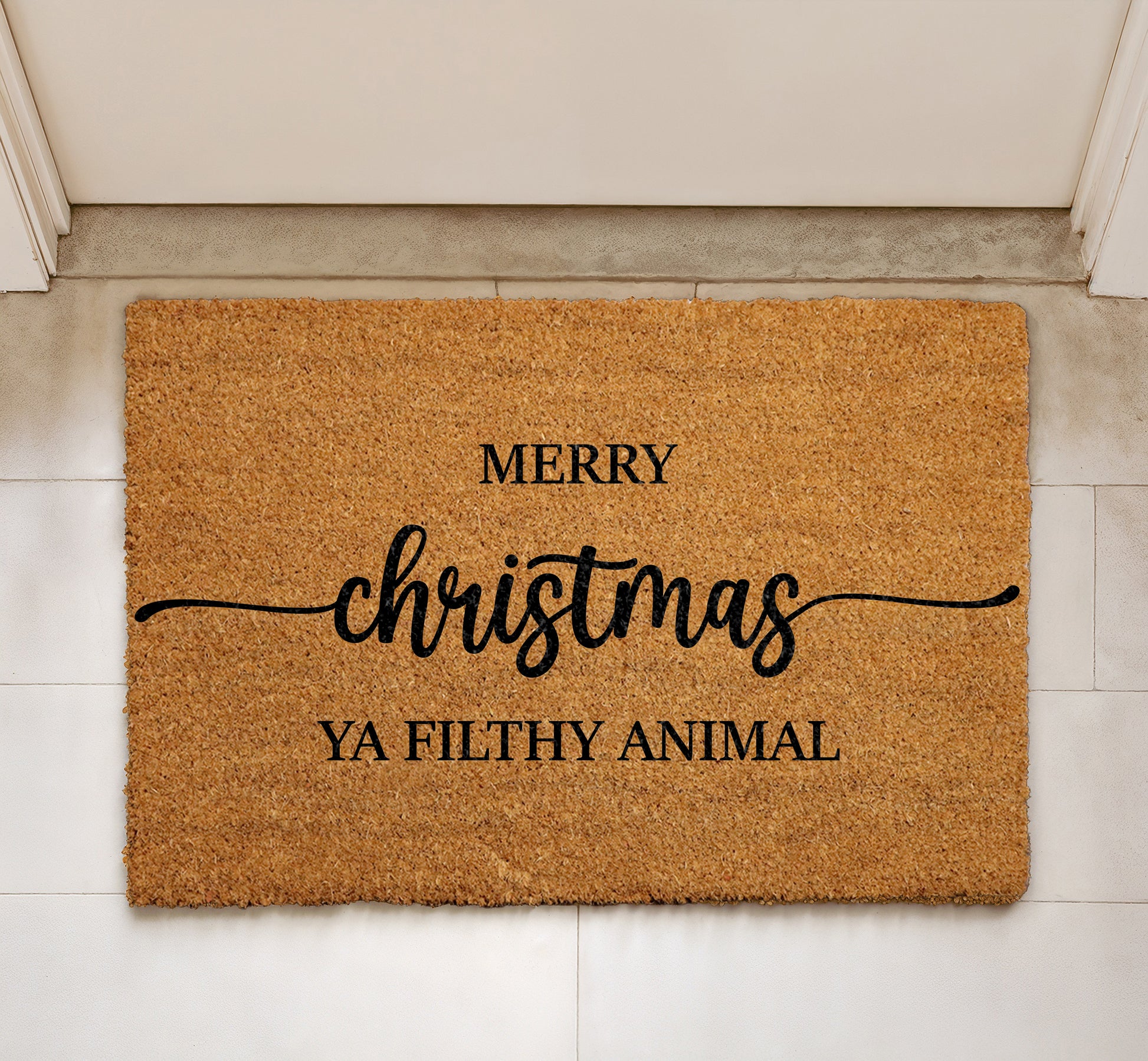 Funny Movie Quote Welcome Mat for Holiday Movie Lovers