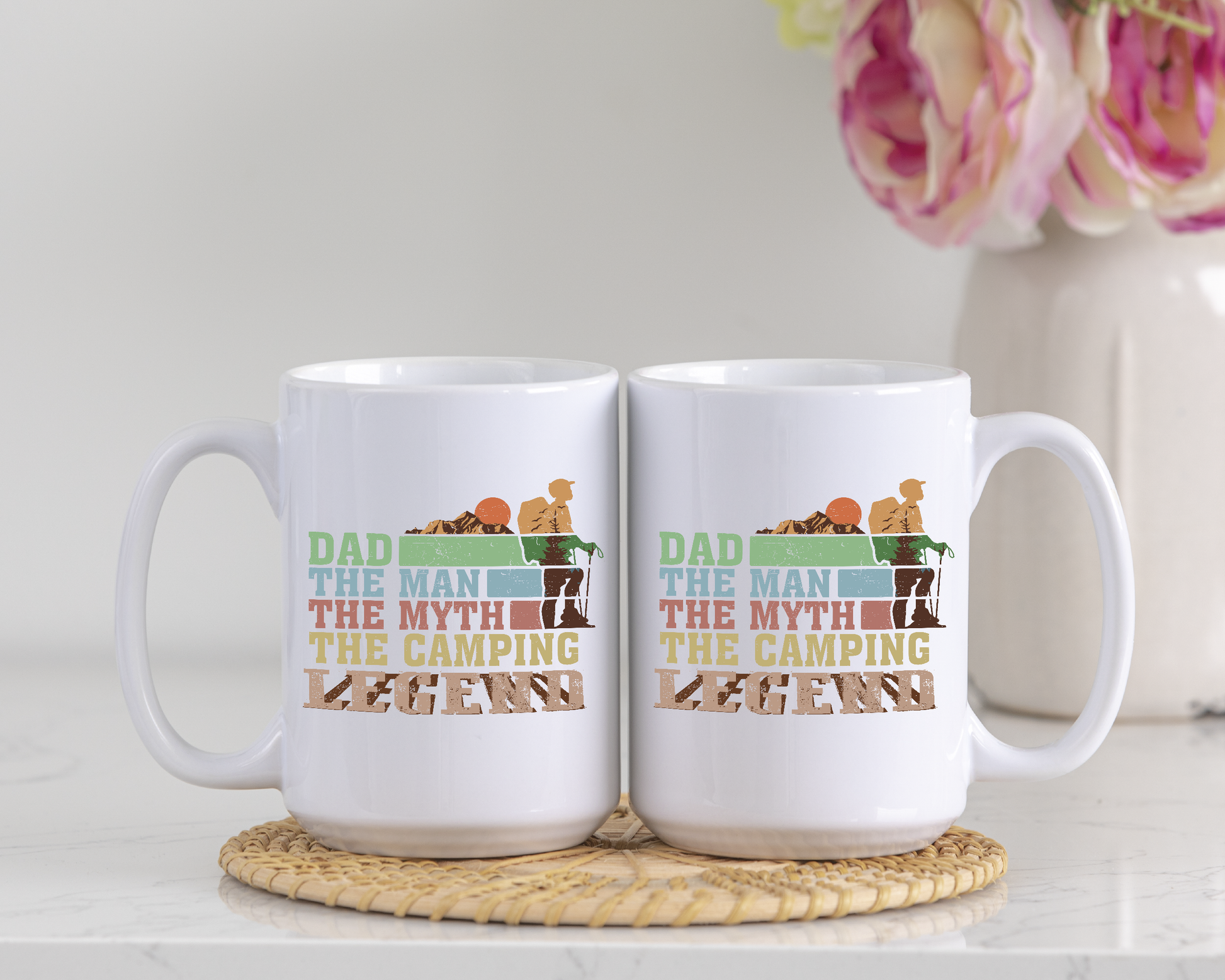 The Camping Legend Dad, Adventure Father's Day Ceramic Mug Cup