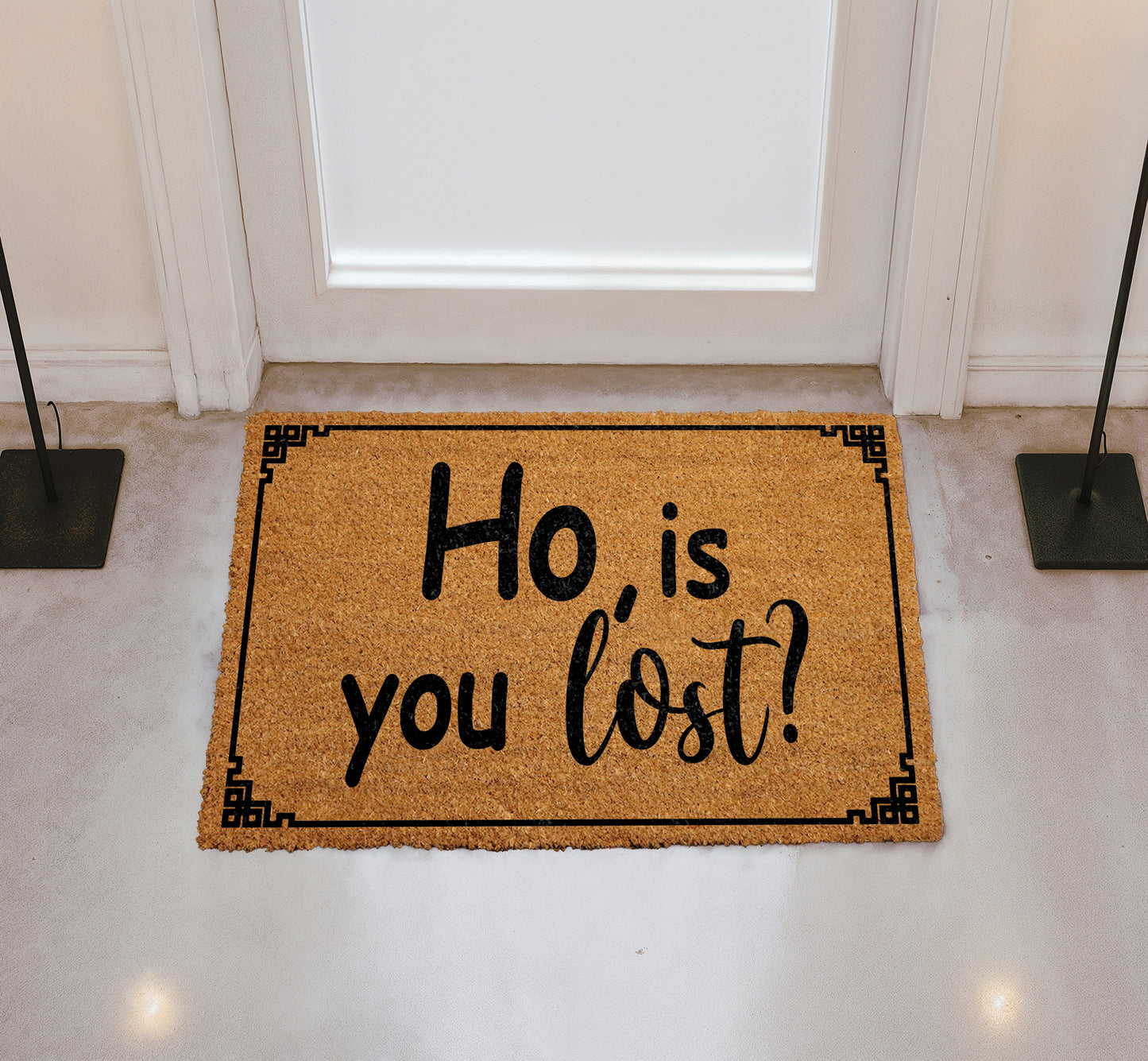 Sassy Christmas Doormat: Humorous Welcome Rug for Fun Home Decor