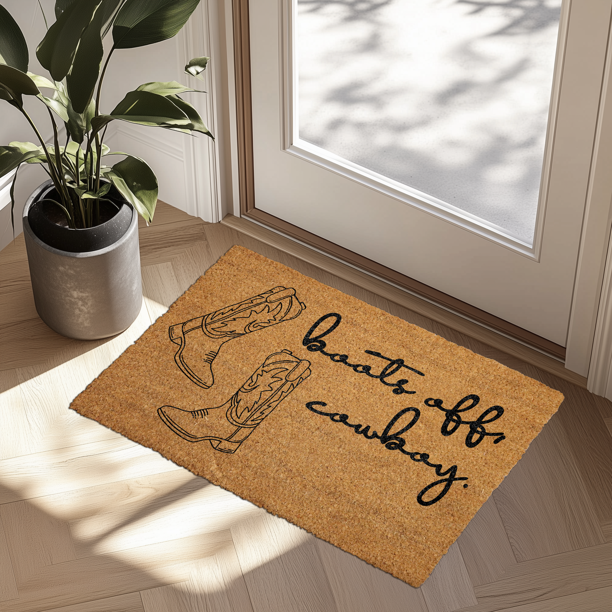 Western Welcome: Ranch Outdoor Cowboy Doormat, Southern Home Decor