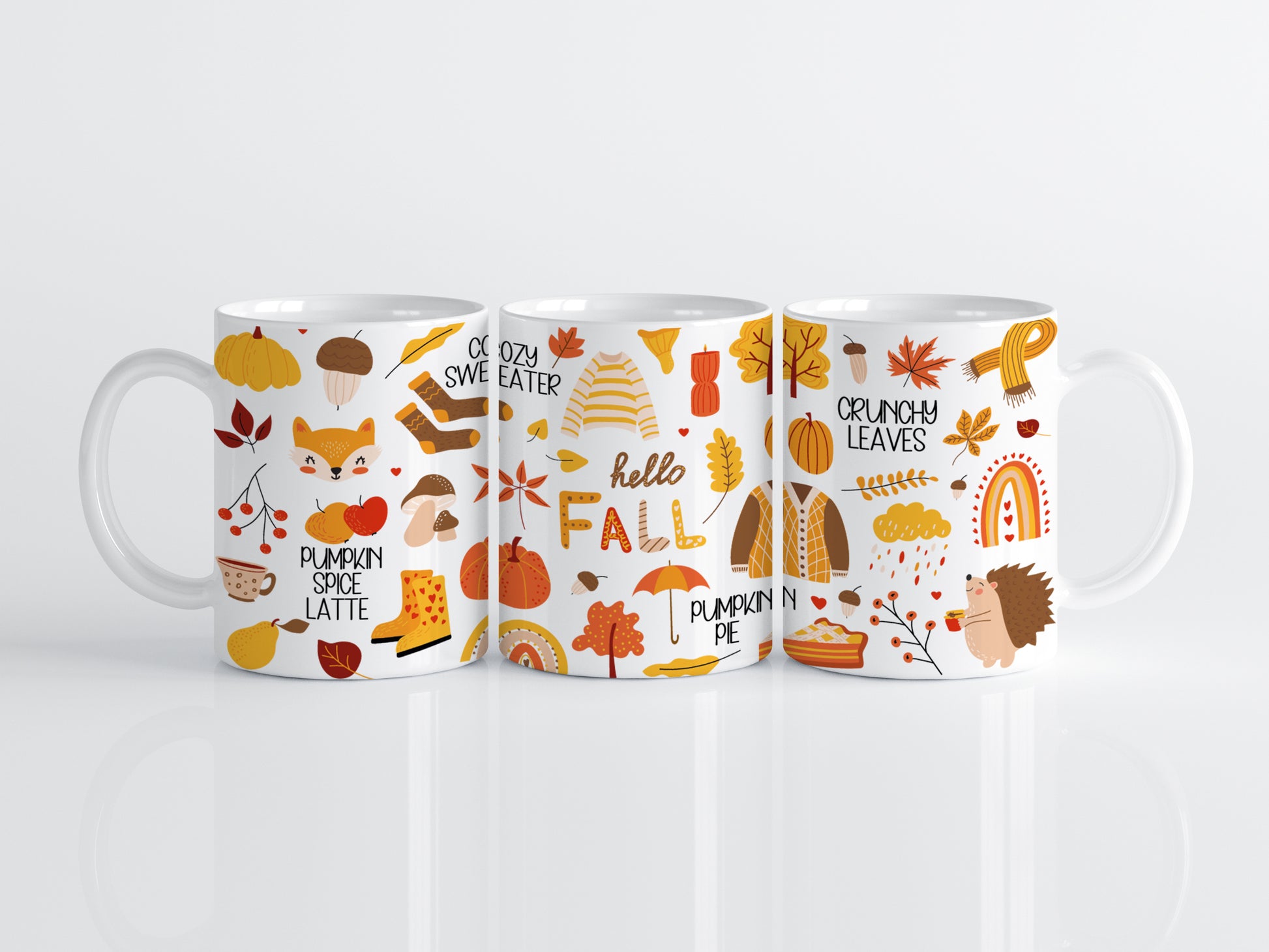 Autumn Vibes Gift: Cozy Ceramic Cup for Pumpkin Spice Lattes