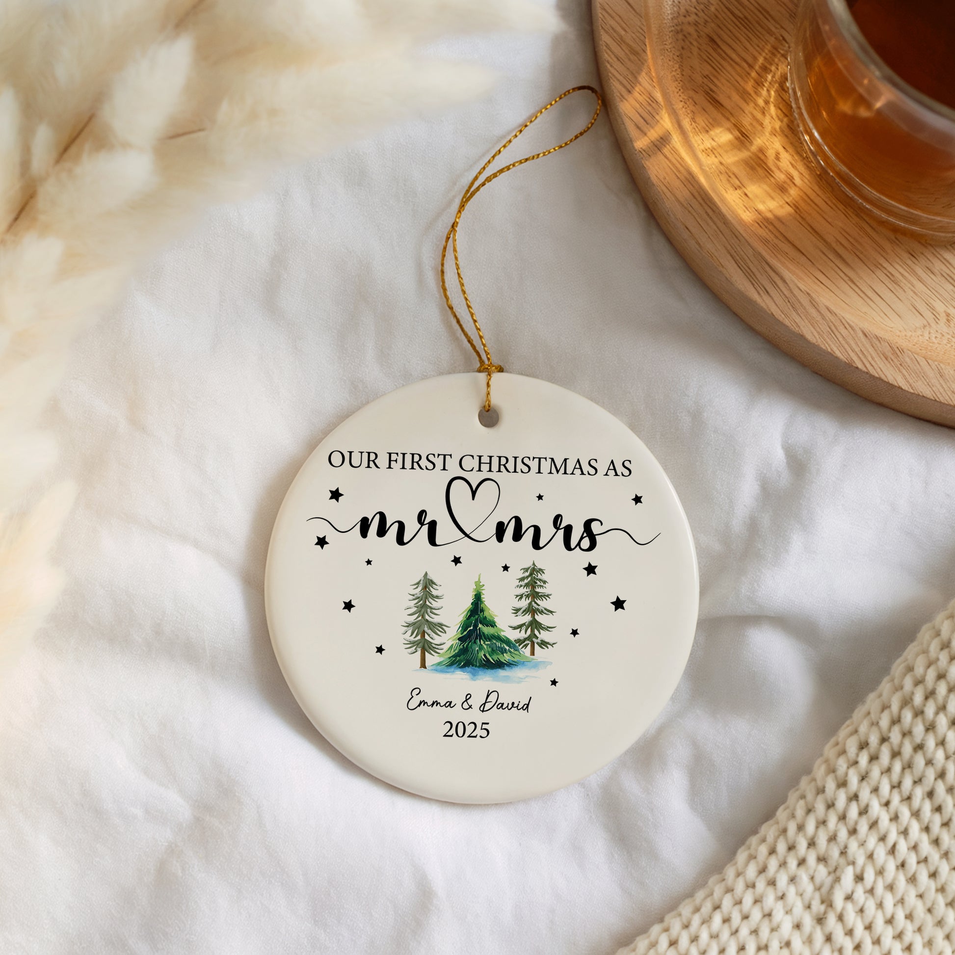 Celebrate Our First Christmas as Mr. & Mrs. Ornament