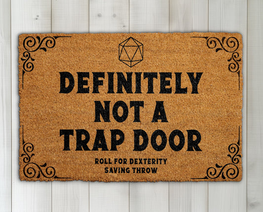 Level Up Your Entryway with a Funny D&D Welcome Mat
