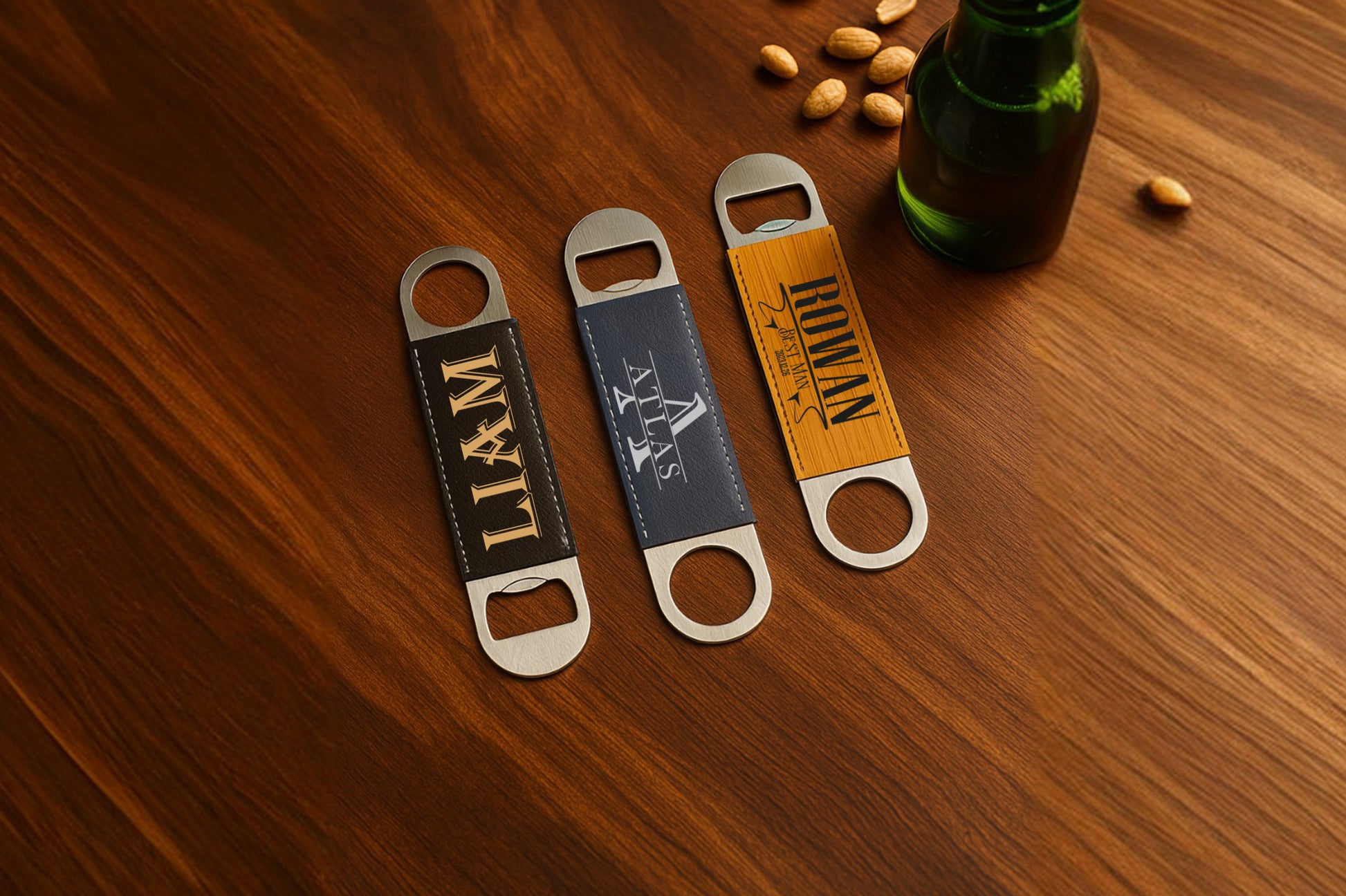 Custom Engraved Bottle Opener, Perfect Gift for Groomsmen and Dad