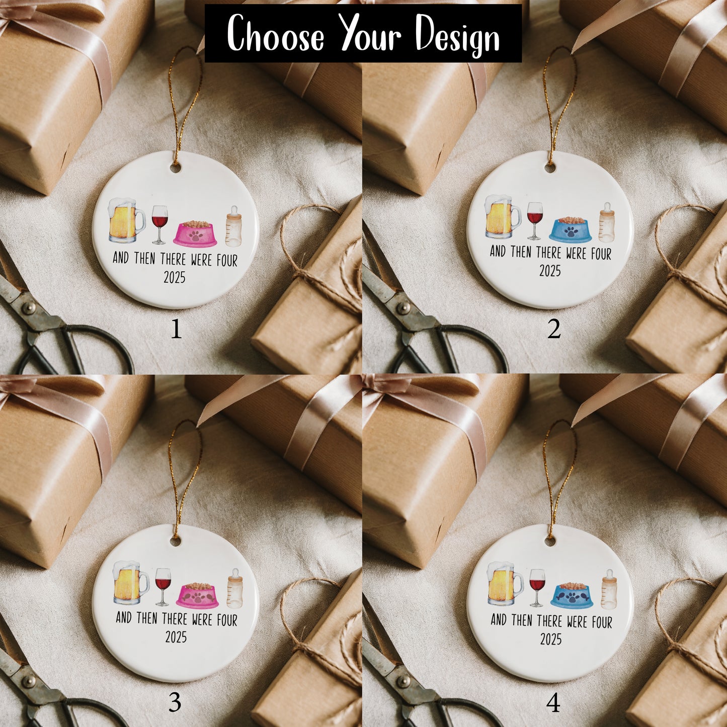 Daddy, Mommy, Pet, Baby Keepsake Ornament: Perfect Family Gift