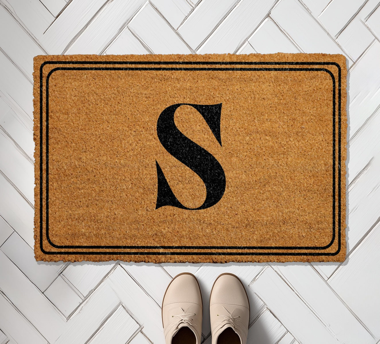Custom Monogram Doormat, Personalized Home Decor, Family Front Porch Rug