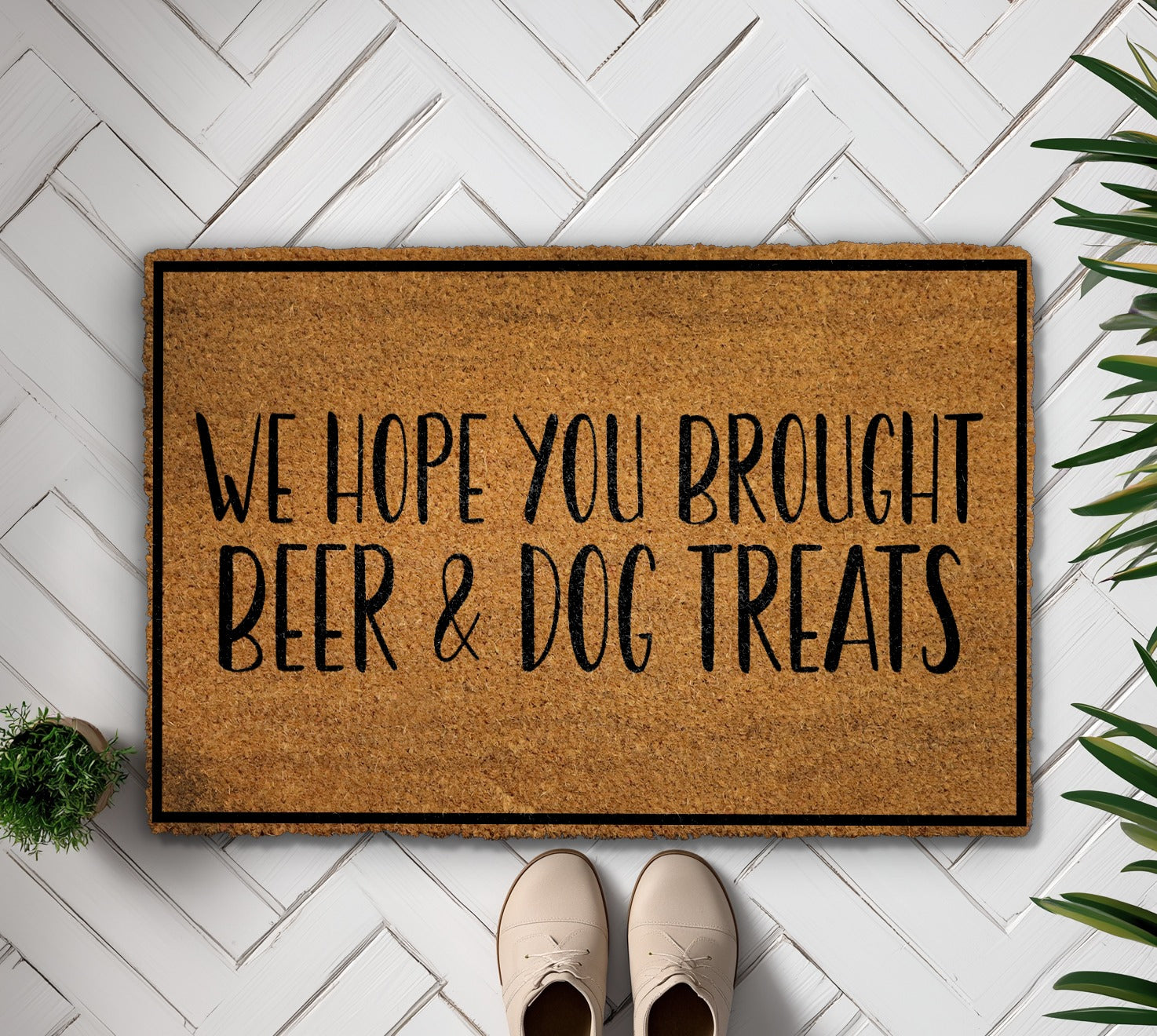 Welcome Guests with Humorous Dog Lover Doormat, Perfect Housewarming Gift