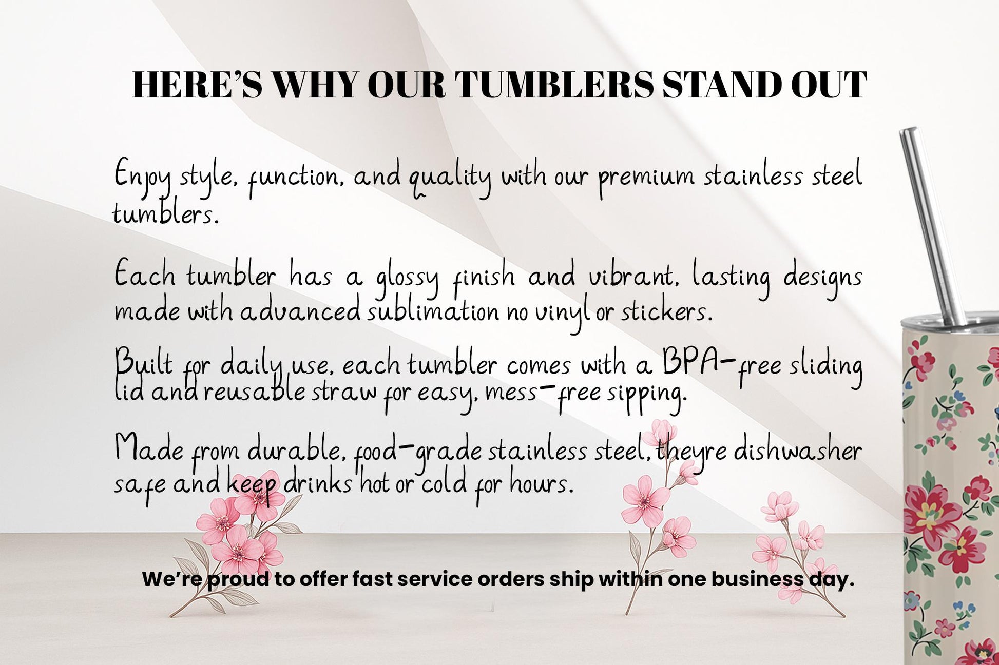 Adventure awaits with this stainless steel camping tumbler for her!