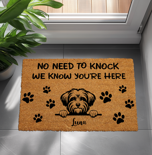 Welcome Guests with Our Dog Lover Coir Doormat, Perfect Gift!