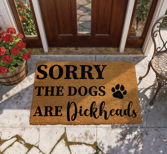 Rude Dog Welcome Mat: Humorous Housewarming Gift for Dog Lovers