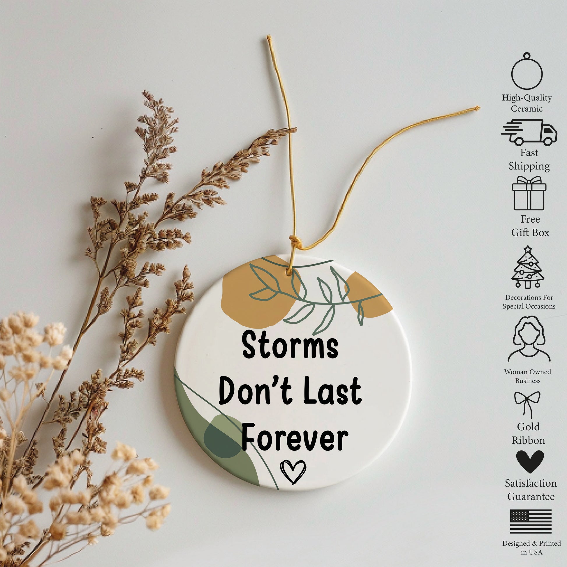 Encouragement Keepsake: Your Story Isn't Over Ceramic Ornament, Inspirational Decor