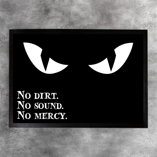 Vampire Eyes, Edgy Cat Eye Gothic Welcome Mat, Spooky Decor