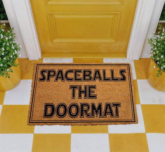 Spaceballs Doormat: Sci-Fi Themed Comedy Welcome Mat for Housewarming