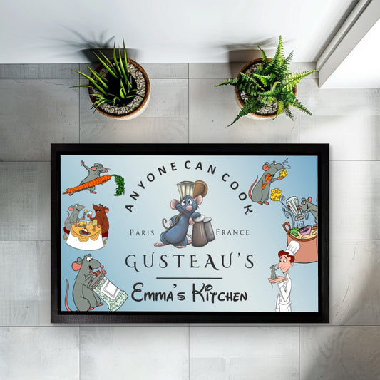 Custom Gusteau's Kitchen Welcome Mat, Personalized Cook Lover Gift