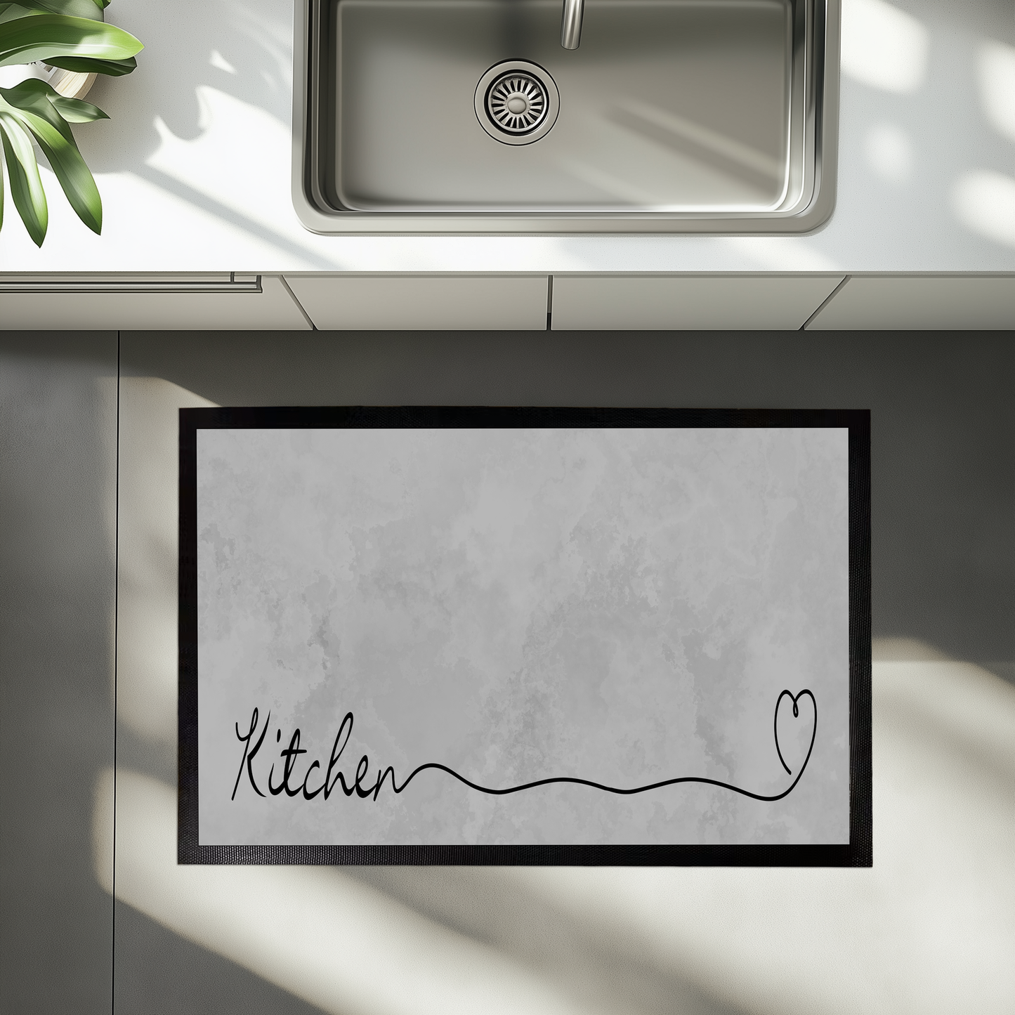 Colorful Rustic Kitchen Floor Mat, Non-Slip Anti-Fatigue Rug Design