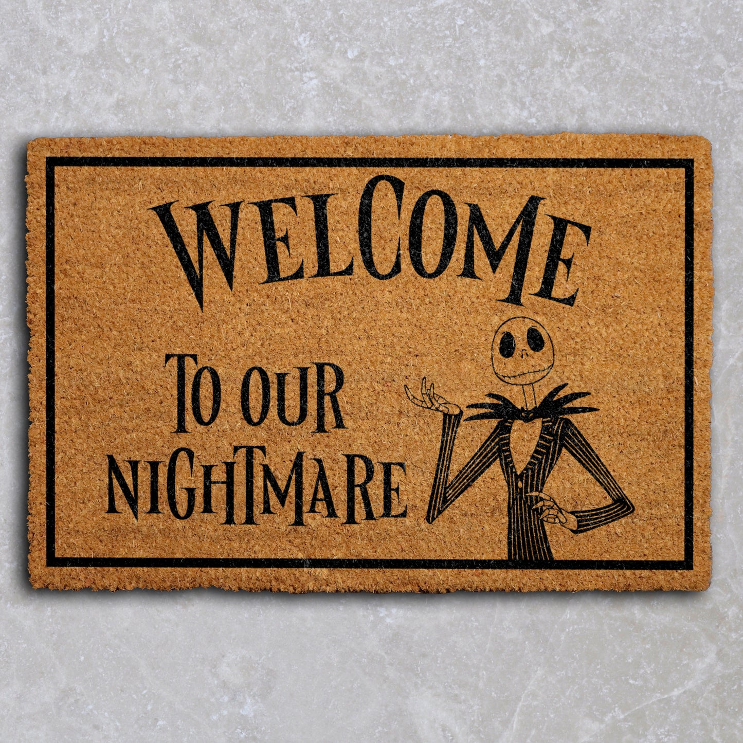 Spook up your doorstep with our Nightmare Welcome Mat!