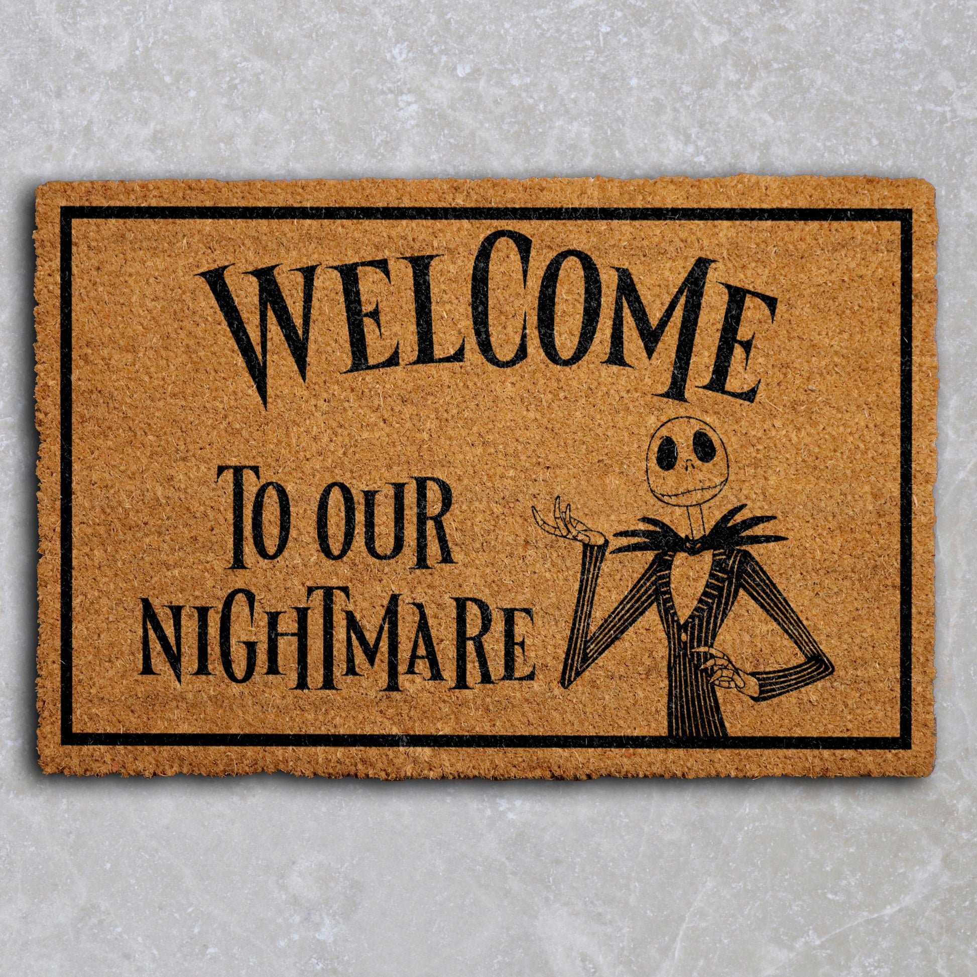 Spook up your doorstep with our Nightmare Welcome Mat!