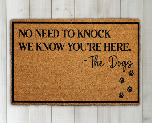 Funny Dog Welcome Mat, Humorous Pet Owner Porch Coco Rug