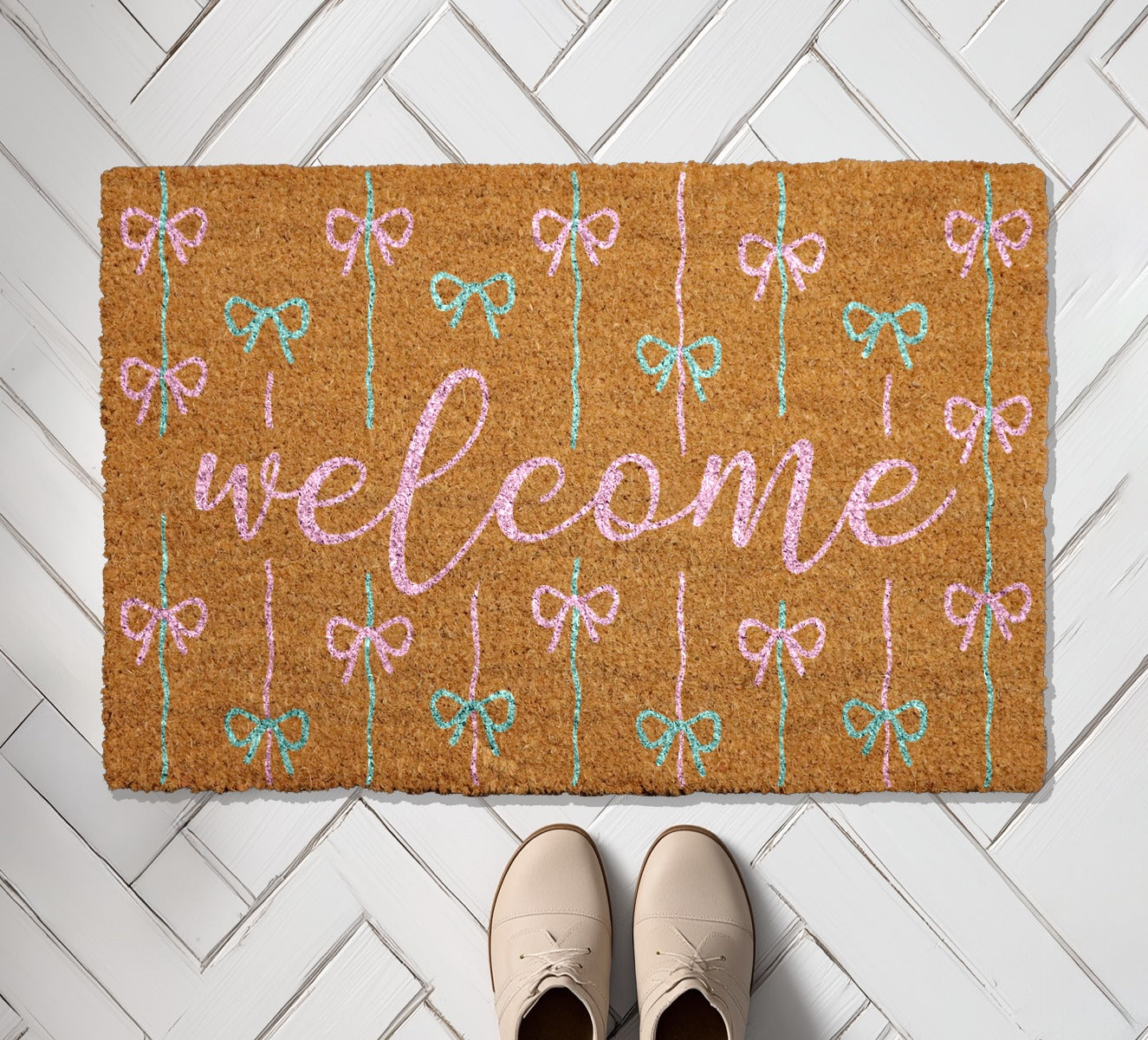 Coquette Bow Doormat: Charming Rug for Sweet Housewarming