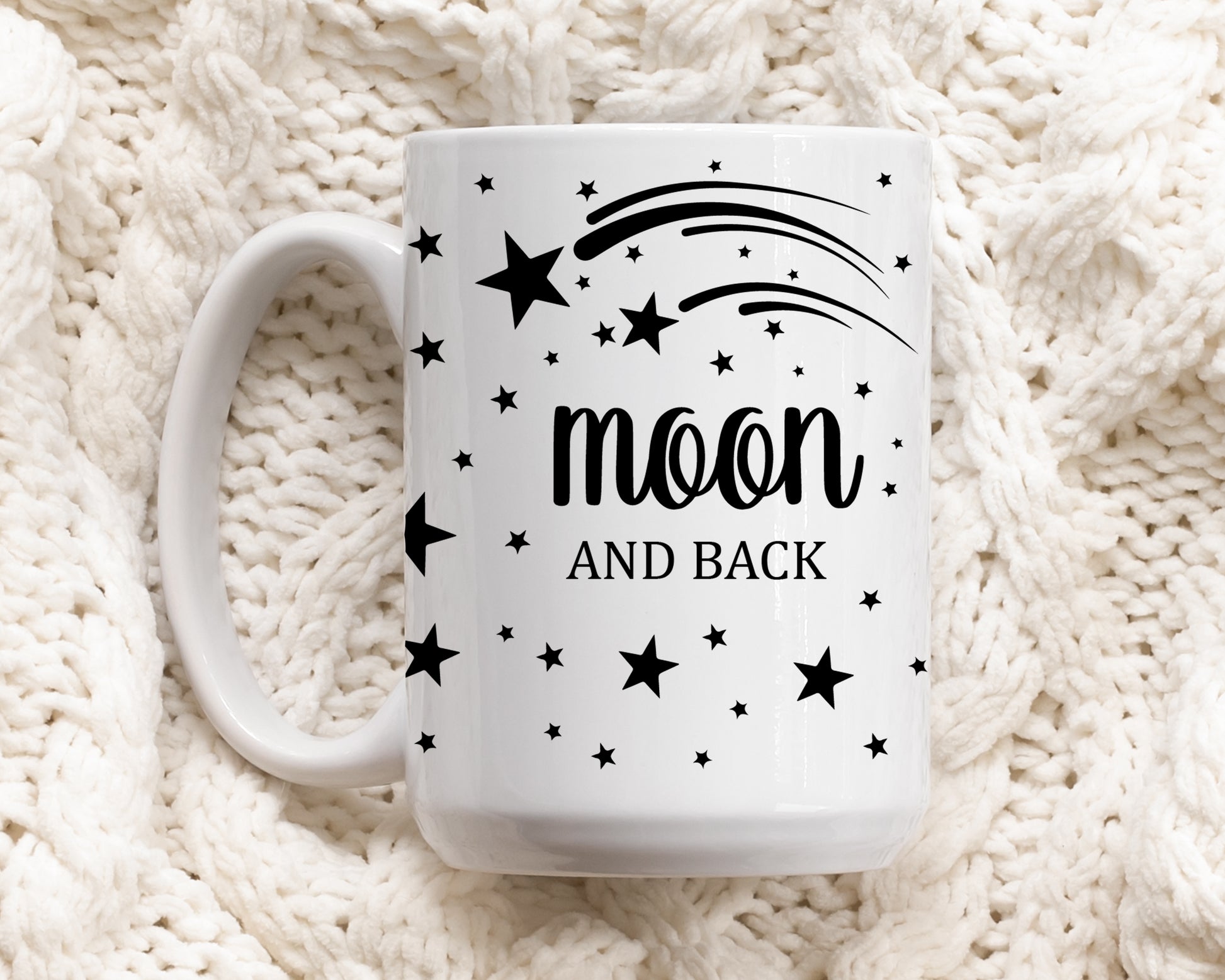Celestial Lovers Ceramic Mug, Valentine's Day Gift for Husband and Wife