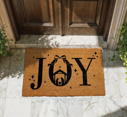 Spread Joy with Religious Nativity Scene Doormat, Perfect Holiday Decor