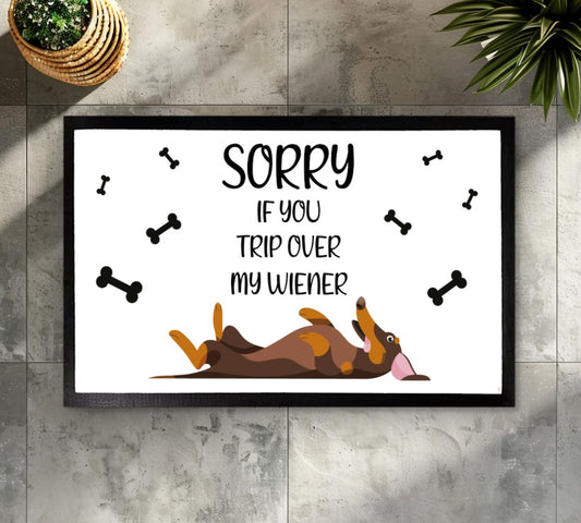 Humorous Dachshund Welcome Mat, Perfect for Dog Lovers!