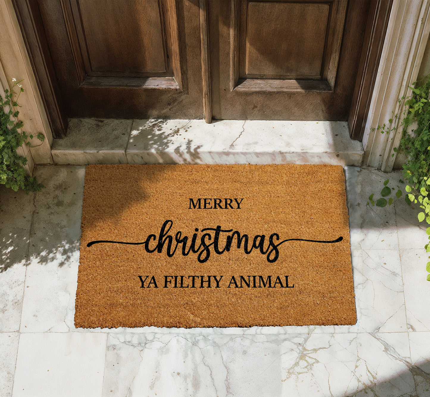 Funny Movie Quote Welcome Mat for Holiday Movie Lovers