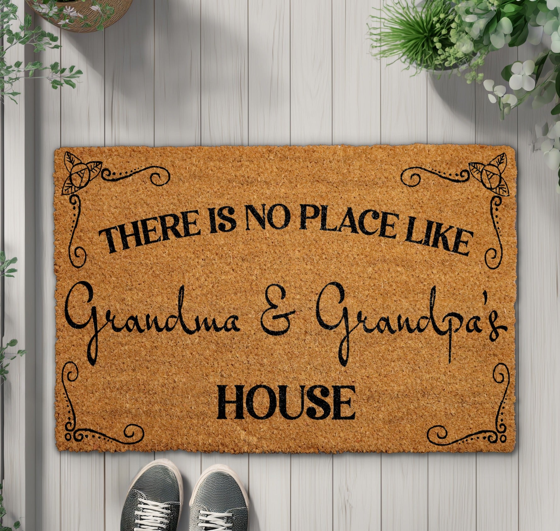 Grandparents Welcome Mat: Cozy Home Decor Gift for Nana & Papa