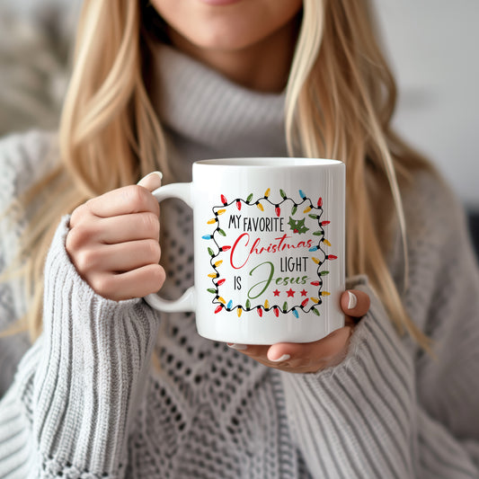Jesus Lovers Holiday Cup: Christian Christmas Coffee Mug, Religious Xmas