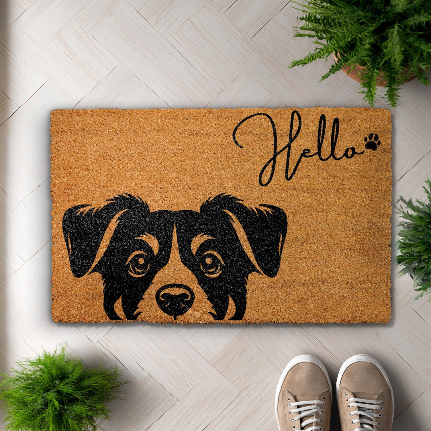 Cute Dog Welcome Mat, Perfect Housewarming Gift for Dog Lovers