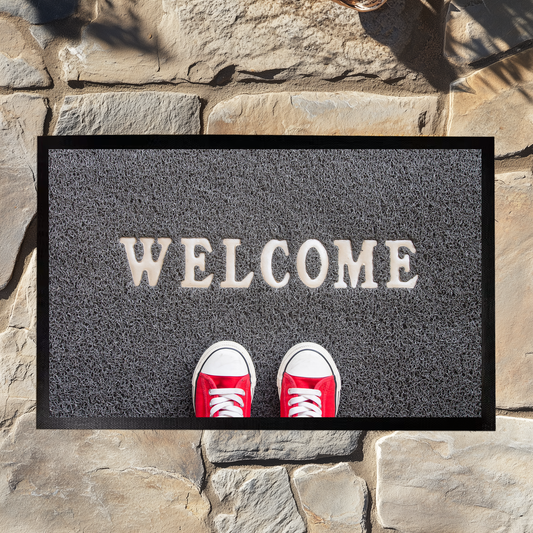 Stylish Sublimation Welcome Mat, Modern Minimalist Housewarming Gift.