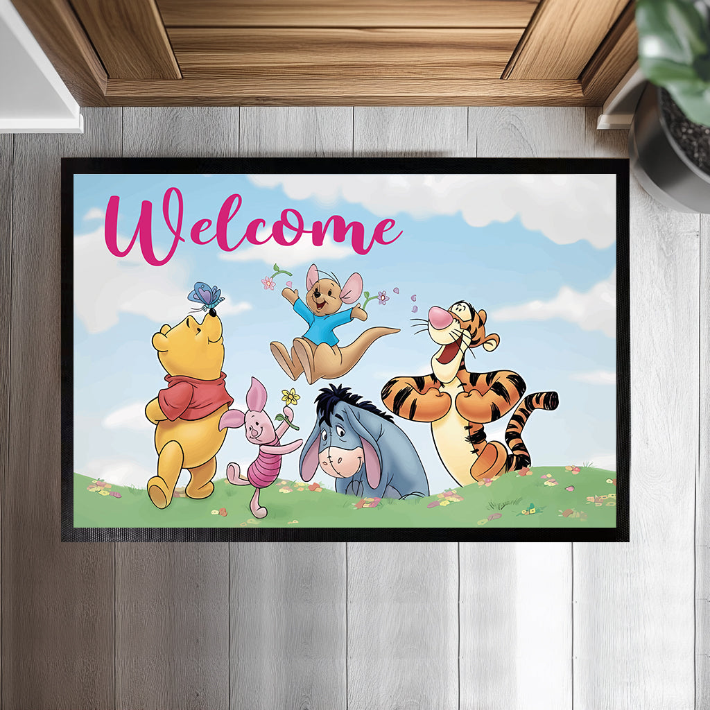 Disney's Winnie The Pooh Springtime Doormat, Cute Home Decor