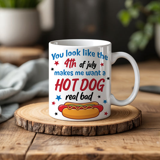 Hilarious Hot Dog Fourth of July Ceramic Mug Collection