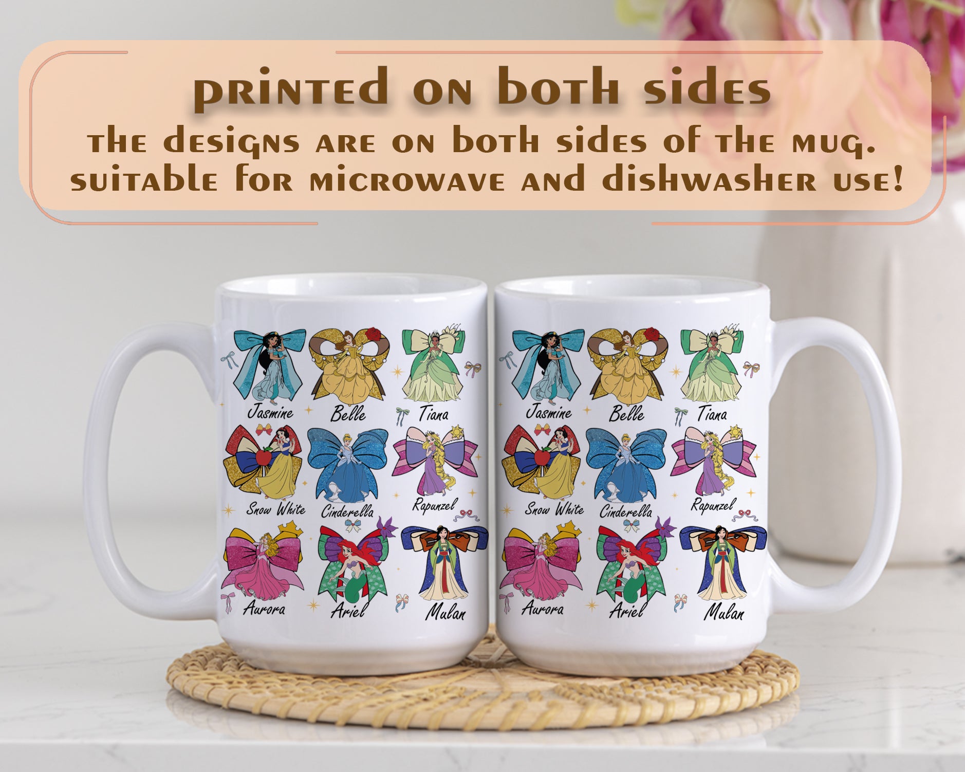 Disney Princess Tumbler, 20 Oz Stainless Steel Cup, Ideal Gift