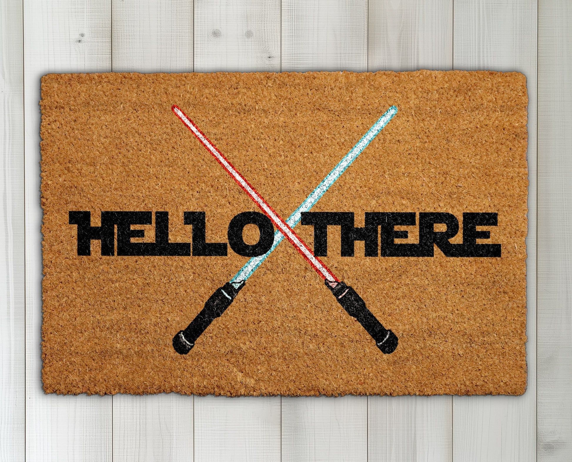 Hello There Lightsaber Doormat: The Ultimate Star Wars Fan Welcome