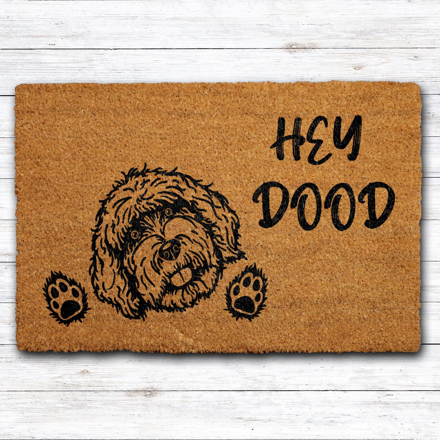 Goldendoodle Doormat: Labradoodle Welcome Rug, Dog Lover House Decor