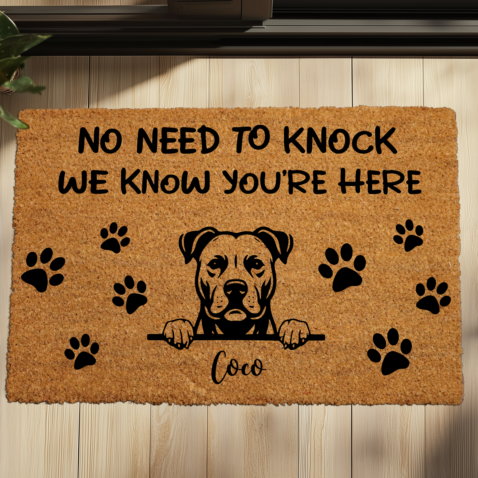 Welcome Guests with Our Dog Lover Coir Doormat, Perfect Gift!