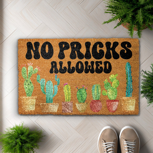 Snarky Cactus Doormat: A Funny Welcome for Cactus Lovers!